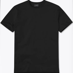 Cuts Clothing Split Hem Black T-Shirt Size M
